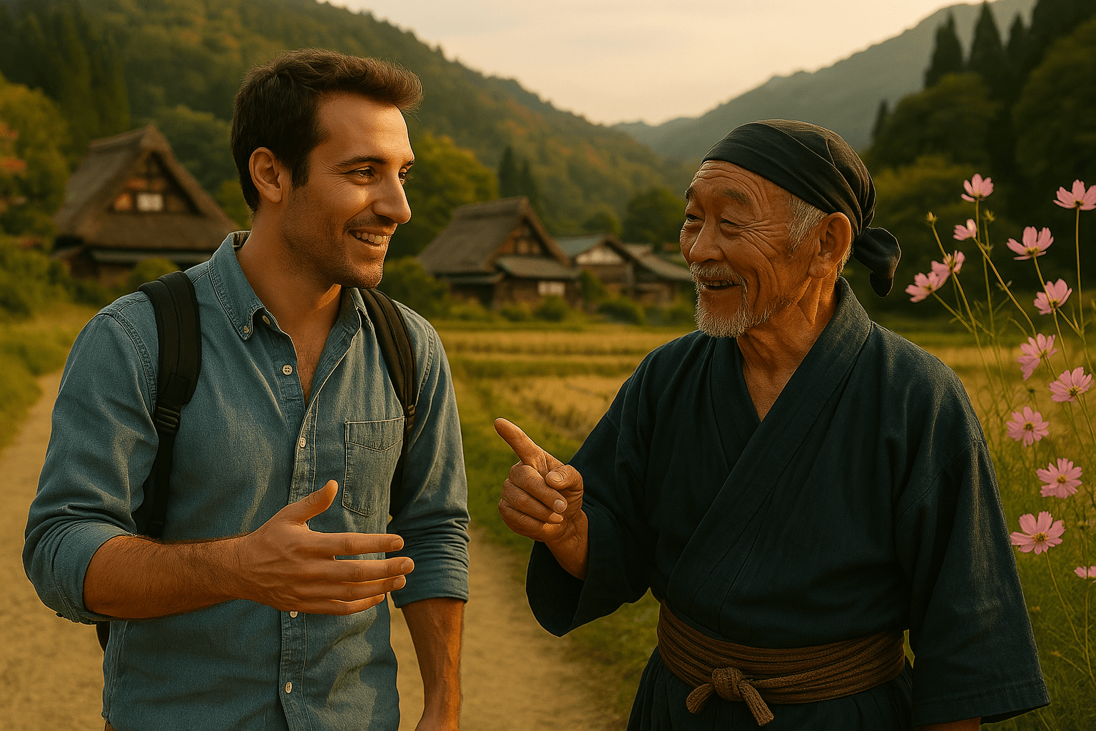 Interaction with a local guide